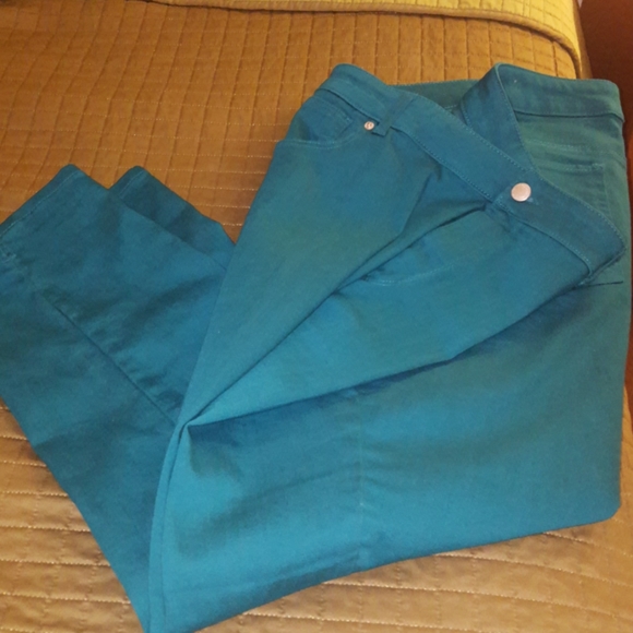 Westport Ankle length Turquoise Jean - Picture 2 of 2
